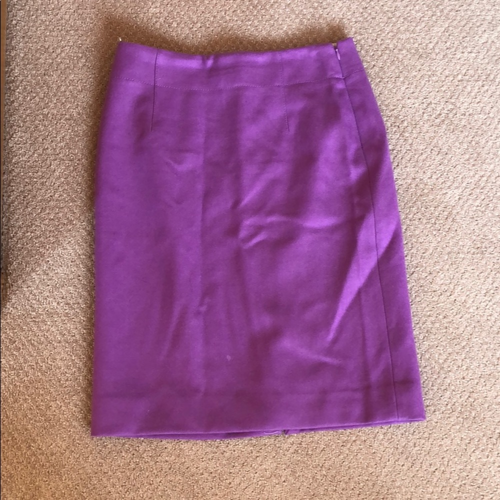 Purple wool skirt